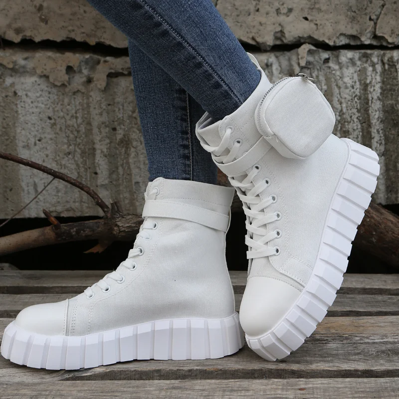 

Новинка Зима 2023, модные женские ботильоны, высокие сапоги на толстой подошве, женские модные теплые сапоги на платформе