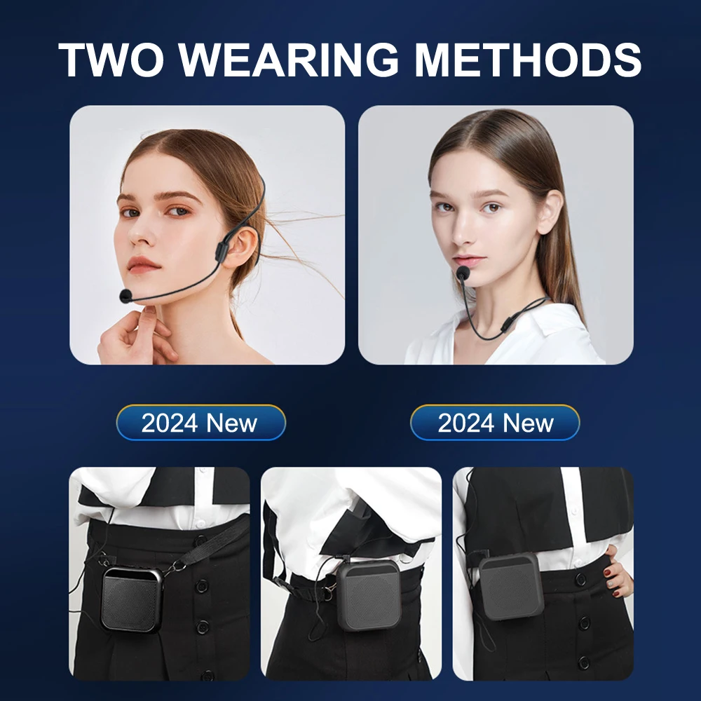 Портативный усилитель голоса 5 3 Вт с микрофоном