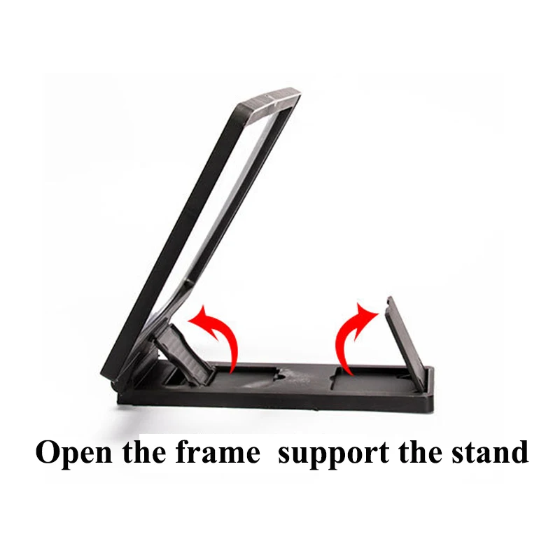 3d screen amplifier folding mobile phone magnifying glass hd stand video amplifier bracket enlarge stand eyes protection free global shipping