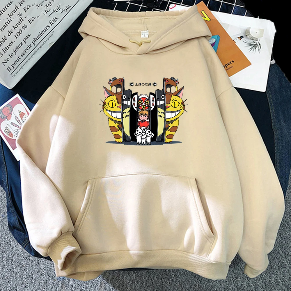2023 Classic fashion print hoodie funny cartoon comfortable hoodie women's anime graphic sweatshirt