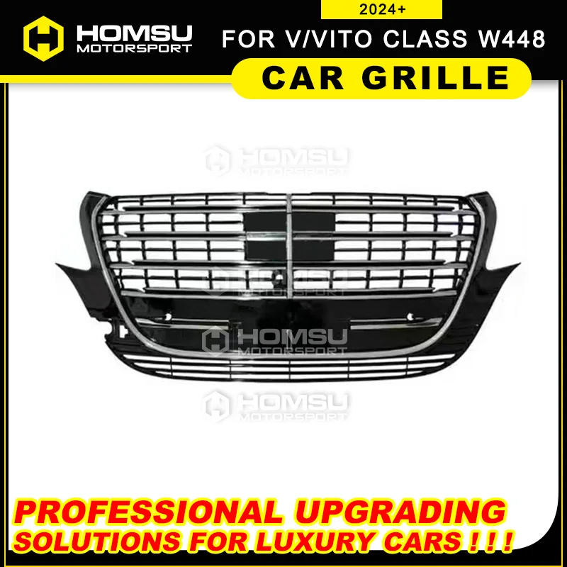 2024+ Решетка переднего бампера в стиле M для V/Vito Class W448 Для Benz New V300 подходит модели