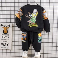 childrens clothing suits boys clothes suits spring and autumn new childrens cotton round neck sweater pants suits