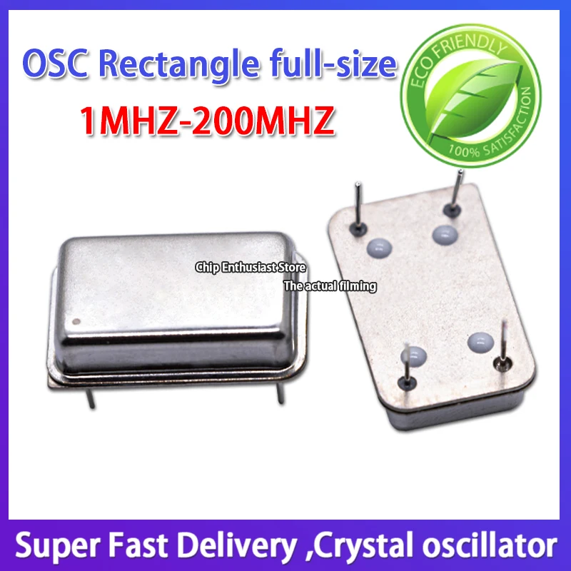 

3PCS Rectangular (full size) 4P dip14 16.384mhz 16.384m in-line active crystal oscillator 3.3V