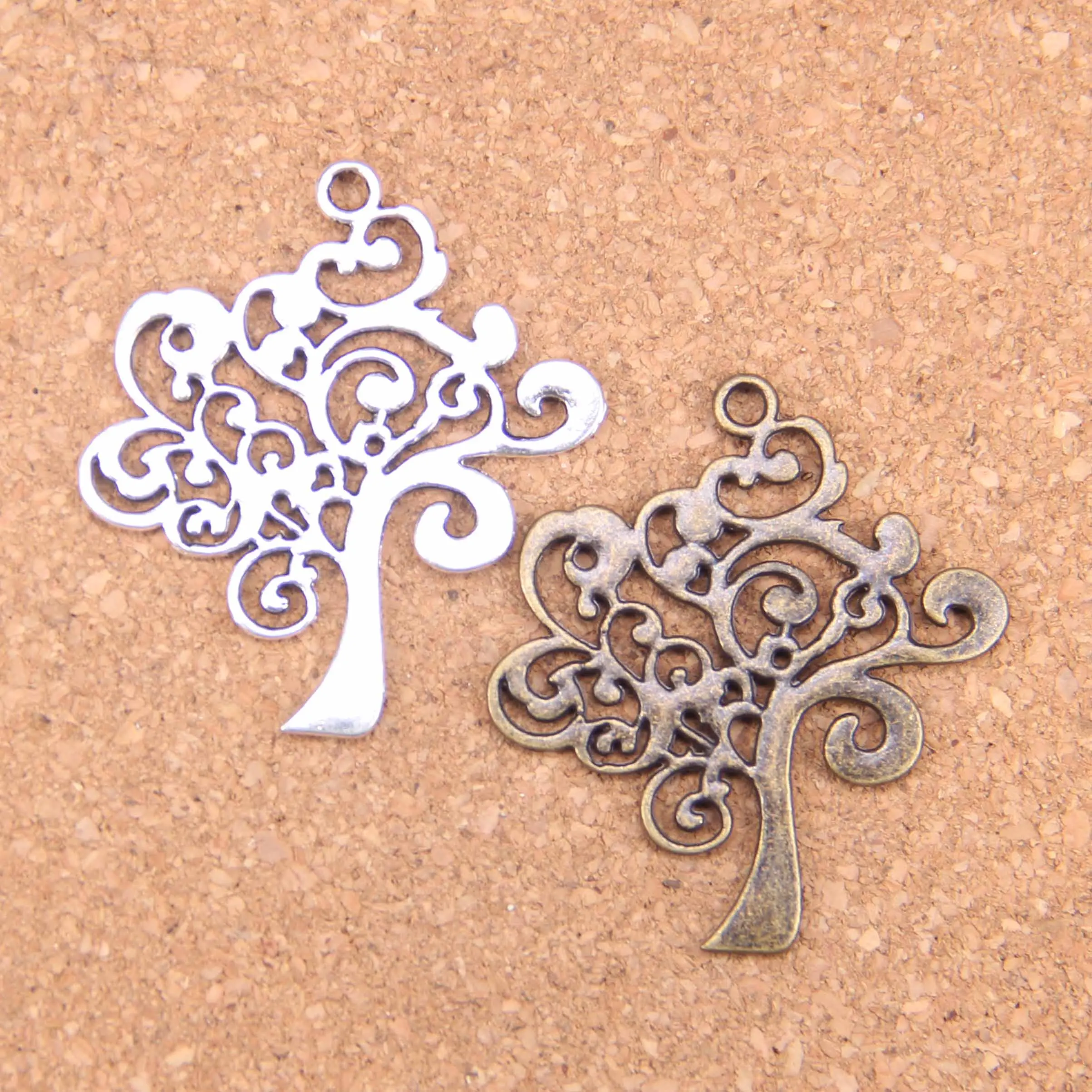 

26pcs Charms Peace Tree 42x37mm Antique Pendants,Vintage Tibetan Silver Jewelry,DIY For Bracelet Necklace