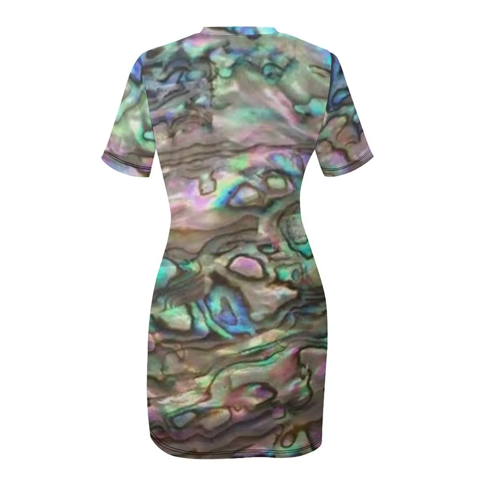 Фотография морского ушка Paua Shell ТОЛЬКО - не светоотражающее платье с короткими