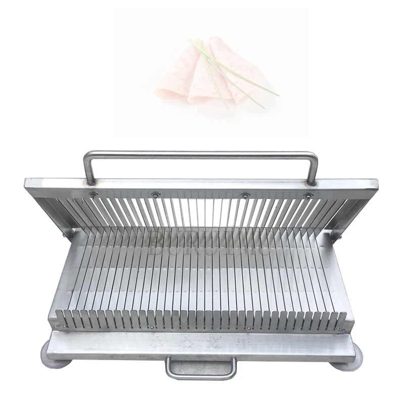 

Commercial Manual Slicer Cucumber Duck Blood Lunch Meat Slicing Machine Fruit Vegetable Cutter