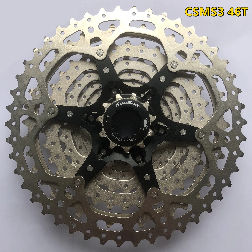 Кассета велосипедная Sunrace 10 скоростей CSMS3 CSMX3 11-40T 42T 46T 51T S 10V для маховика Shimano SRAM M8000