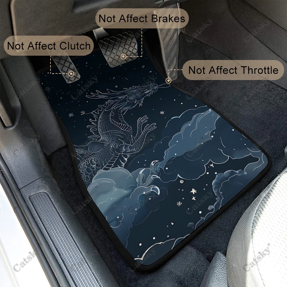 Автомобильные коврики Dragon со звездным небом 4 шт. для любых погодных условий