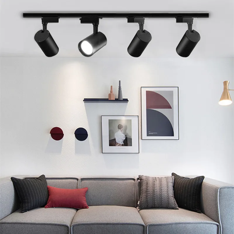 Led Cob Spoor Licht Spot Verlichting 12/20/30/40W 220V Dimbare Plafond Lamp Voor Woonkamer Keuken Home