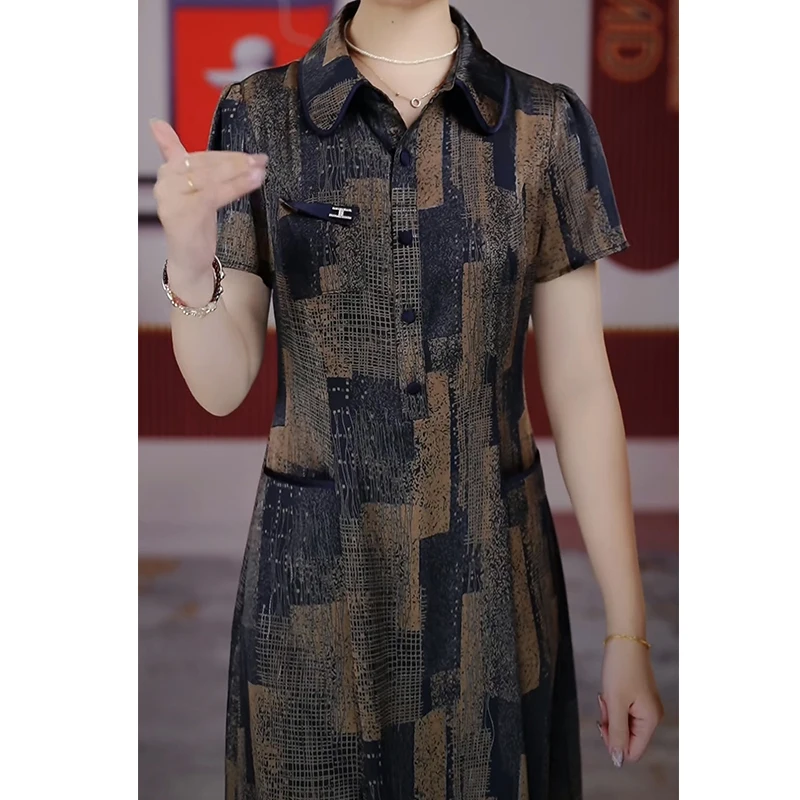 Детское летнее платье с коротким рукавом AYSAN элегантное модное средней длины