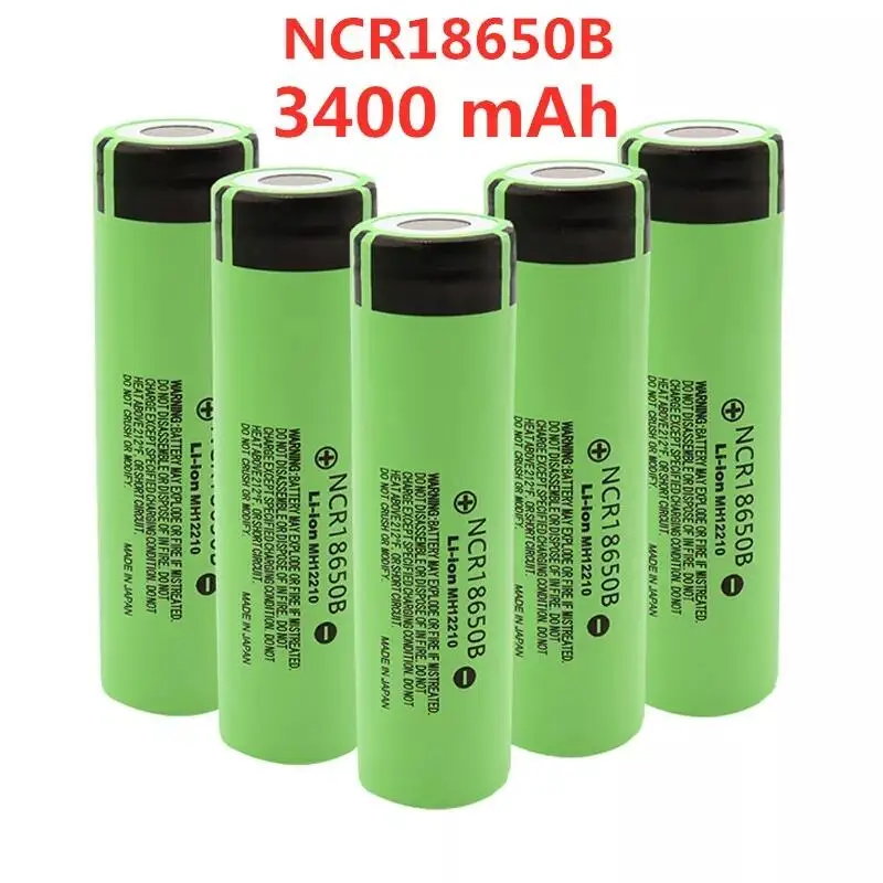 

New 18650 battery Rechargeable battery 3.7V 3400mAh for electronic cigare flashlight for MH12210 3400mAh Battery