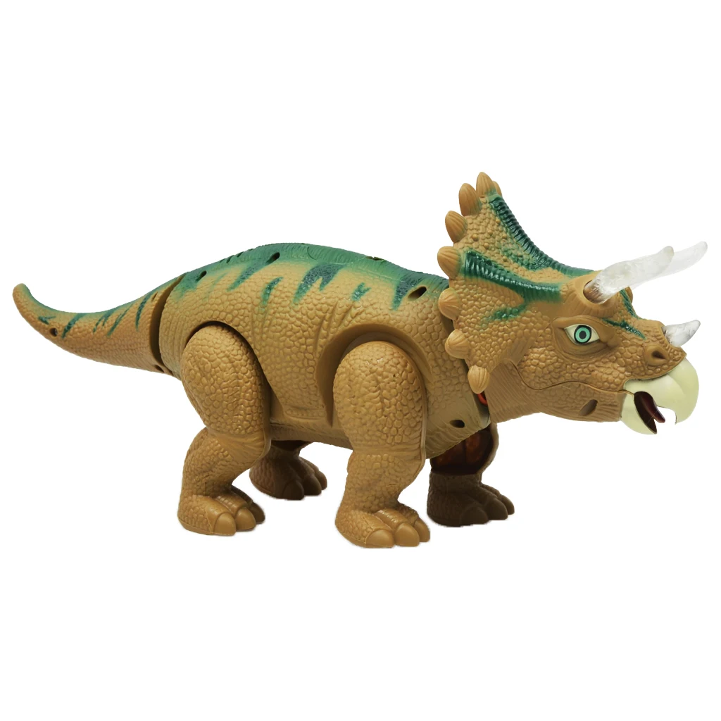 

Electric Dinosaur Toy Egg Laying Triceratop Walking Figure With Lights & Sounds, Real Movement, Lay Eggs Gifts #B