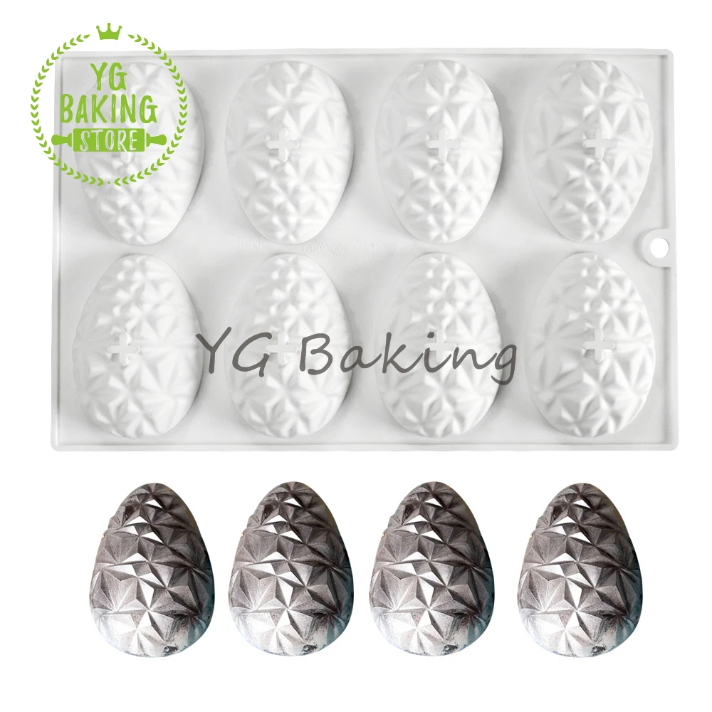 

Dorica 1/8 отверстий, пасхальные яйца, силиконовая форма для мусса, «сделай сам», искусственные кухонные инструменты для украшения тортов, выпечки