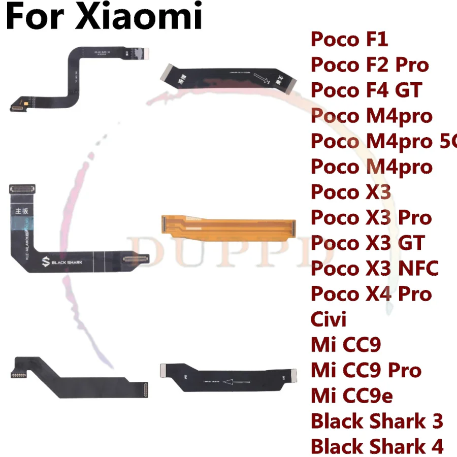 

For Xiaomi Black Shark 3 4 5 Mi CC9e Poco F1 F2 F4 M4 X3 X4 GT Pro 4G 5G Civi Motherboard Connector Main Board Flex Cable