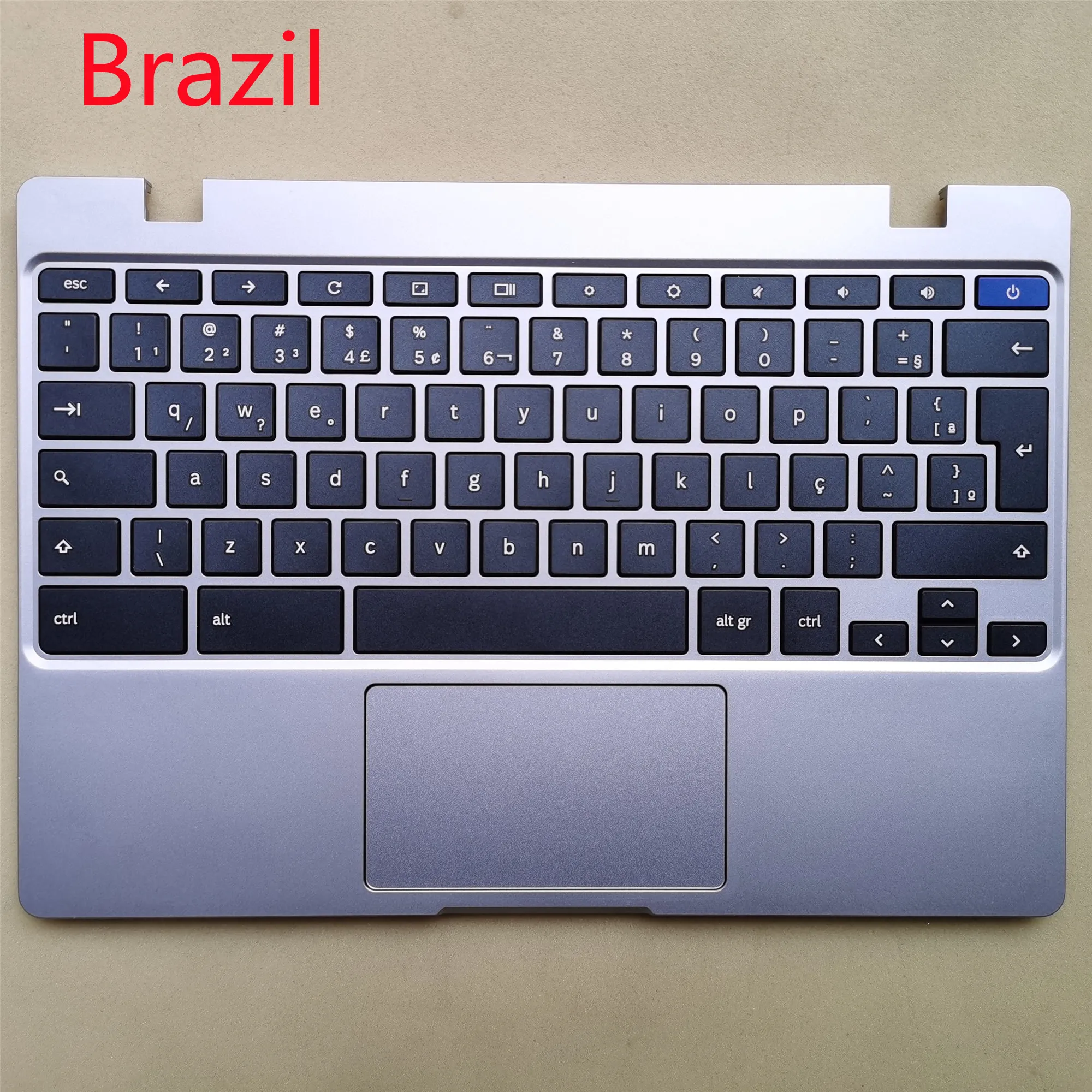 

US /Brazil /Nordic New laptop keyboard with touchpad palmrest for samsung Chromebook4 XE310XBA BA98-02175A