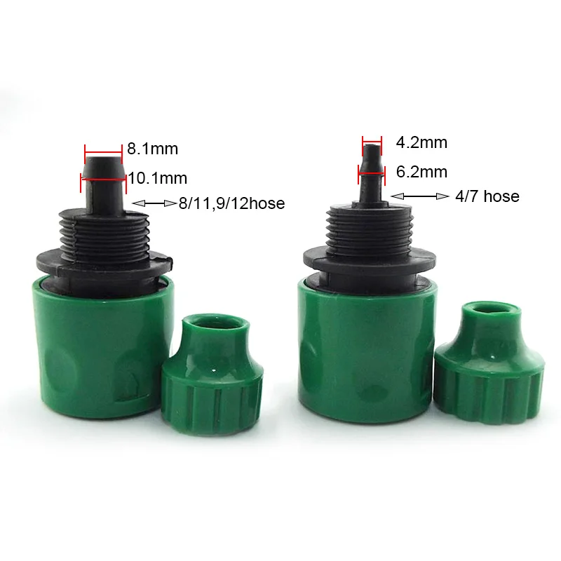 

4/7mm 8/11mm Hose Barbed 4/7 Hose Quick Connectors Garden Water Tap Water Drip Irrigation Hose Coupling Gardening Tools
