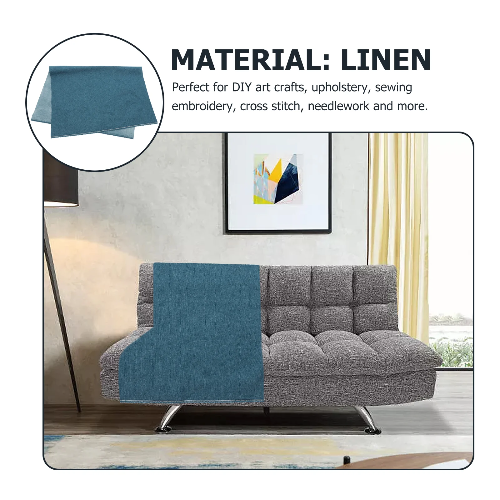 Ткань из мешковины легко вырезанная ткань для вышивки крестиком одежда льняная