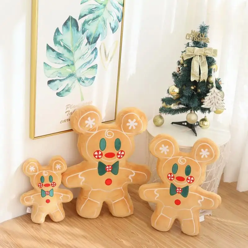 

Новинка, Лидер продаж, рождественские Мультяшные Имбирные игрушки в стиле Диснея, Имбирные игрушки, искусственные Минни, украшение для авто...