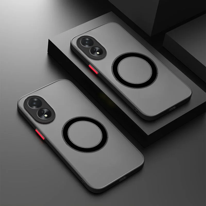 Магнитная матовая искусственная кожа для OPPO A38 A58 A78 4G