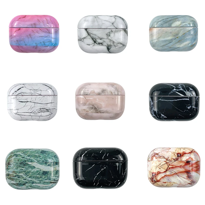 

Earphone Case For Apple Airpods Pro Case Marble Pattern Cartoon Cover For Apple Air Pods Pro 3 Headphone Earpods Charging Box
