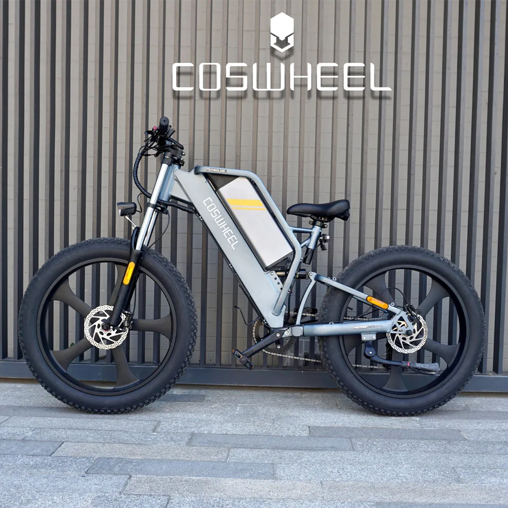 

Luxury COSWHEEL T26 EBIKE 750W Motor 25ah Battery Cool Cross-country Electric Bike Full Suspension 26 inches Beach Snow Tire