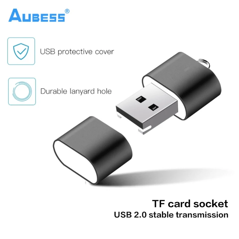 

Mini High-speed Usb 2.0 Card Reader Data Transfer Usb Flash Drive With TF Card Adapter For MicroSD Memory Card For PC Computer