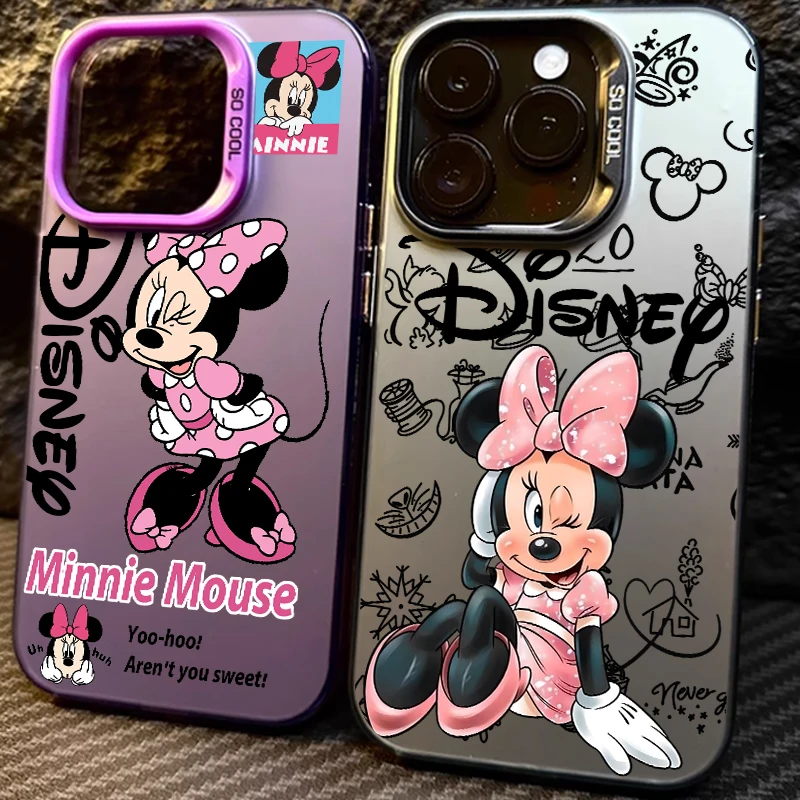 Минни Дисней Маус для Redmi Note 13 12 12S 11 11S 11E 10 10T 10S 9C 9T Pro Plus Max Lite цвет серебристый