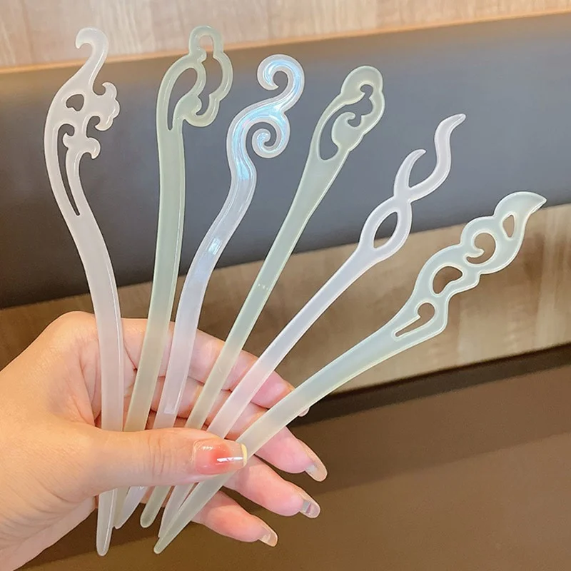 

Vintage Hair Sticks Acetate Hairpin Hair Sticks Chinese Style Hair Chopsticks for Women Fashion Hair Styling Jewelry Accessories