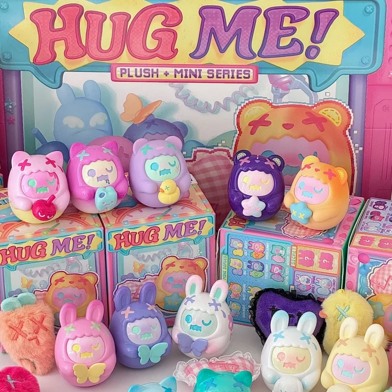 Фото ShinWoo Hug Me Mini Series слепая коробка Ghost Bear Surprise Mystery Box кукла украшение для рабочего стола милая модель игрушки подарки на день рождения для девочек №1