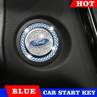 car styling one button start decorative sticker engine button crystal ring protective cover for ford focus mk3 mk4 party f150