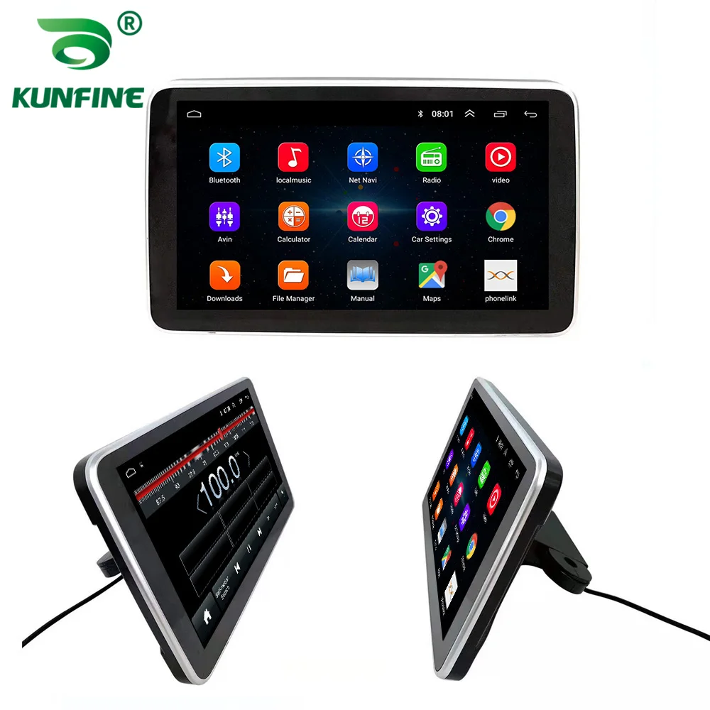 KUNFINE Универсальный 10 1 дюймовый Android автомобильный подголовник монитор 1080P WIFI