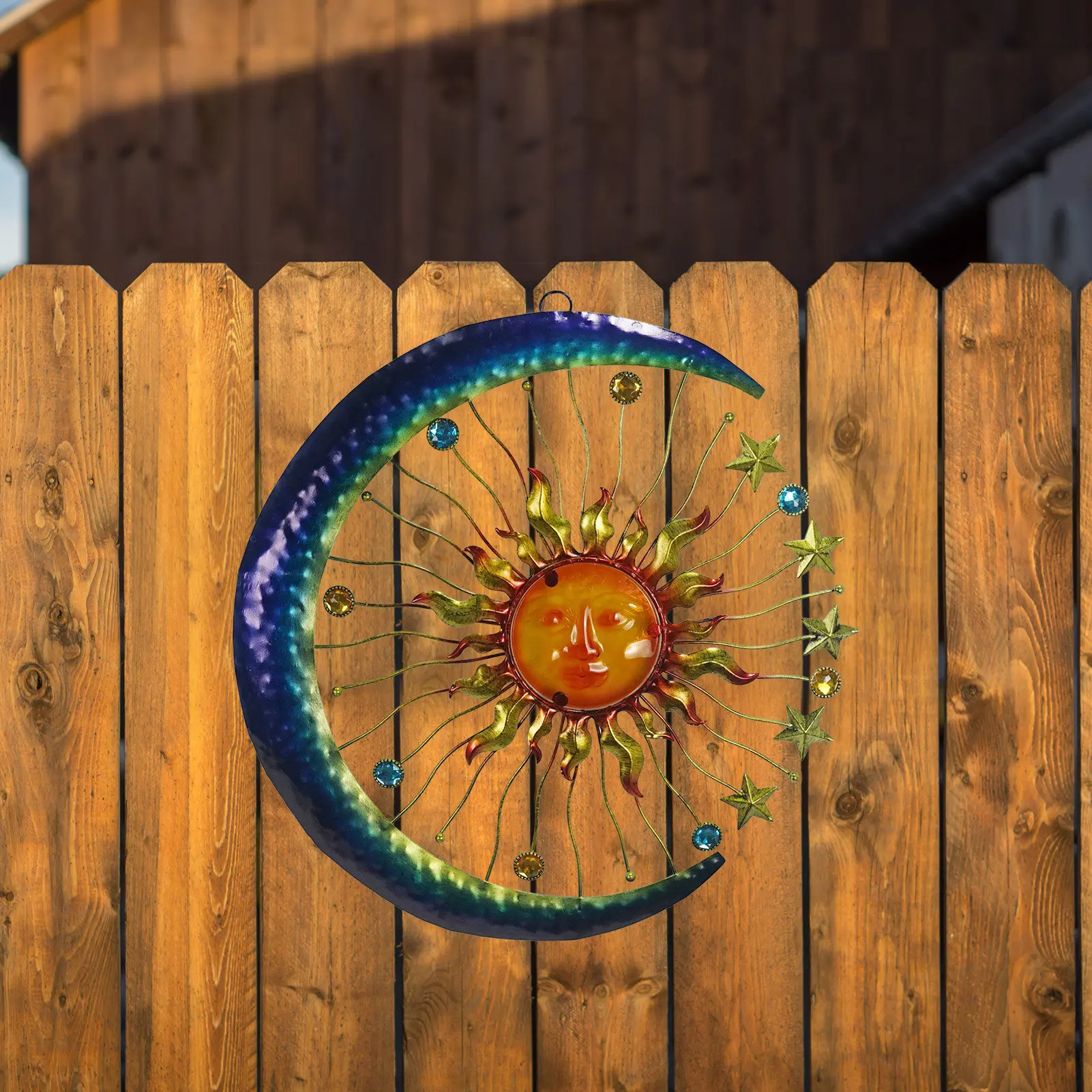 

Металлический металлический прибор для демонстрации Солнца и Луны, настенное украшение с зубчатым налётом, цельное металлическое зеркальн...