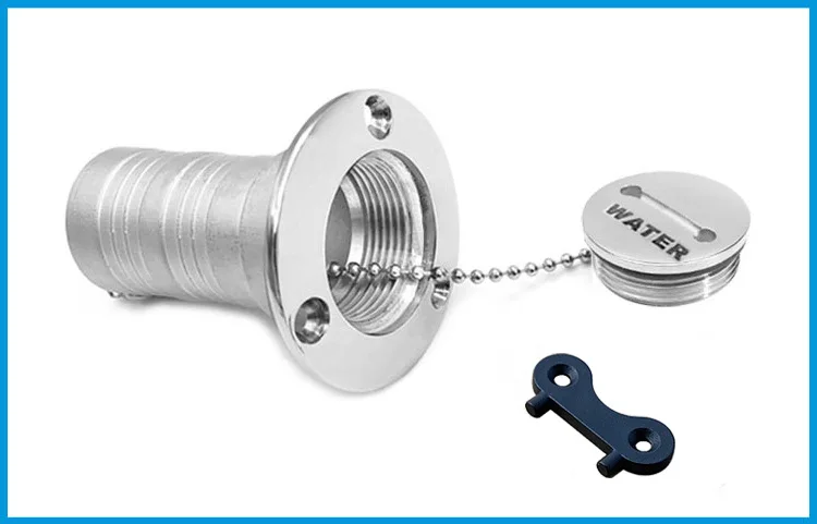

Marine Grade Stainless Steel 316 Marine Boat HardwareWATER Deck Filler Key Cap Boat Accessories Socket Yacht Caravans1.5"