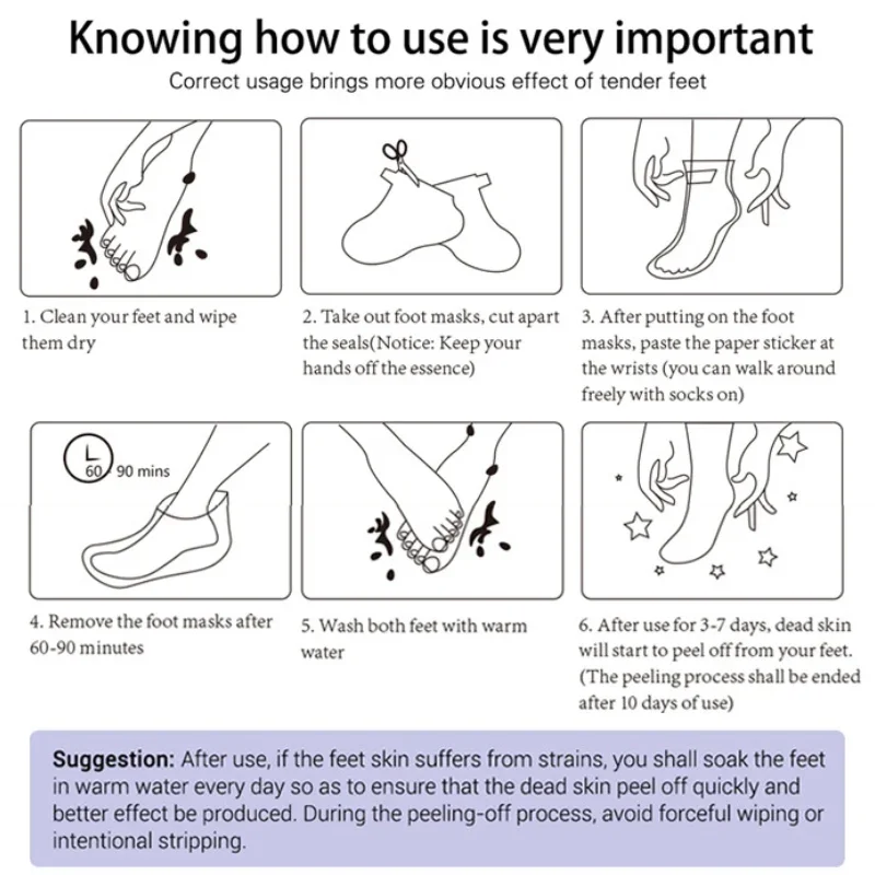 Отшелушивающая маска для ног удаления омертвевшей кожи инструмент ухода за