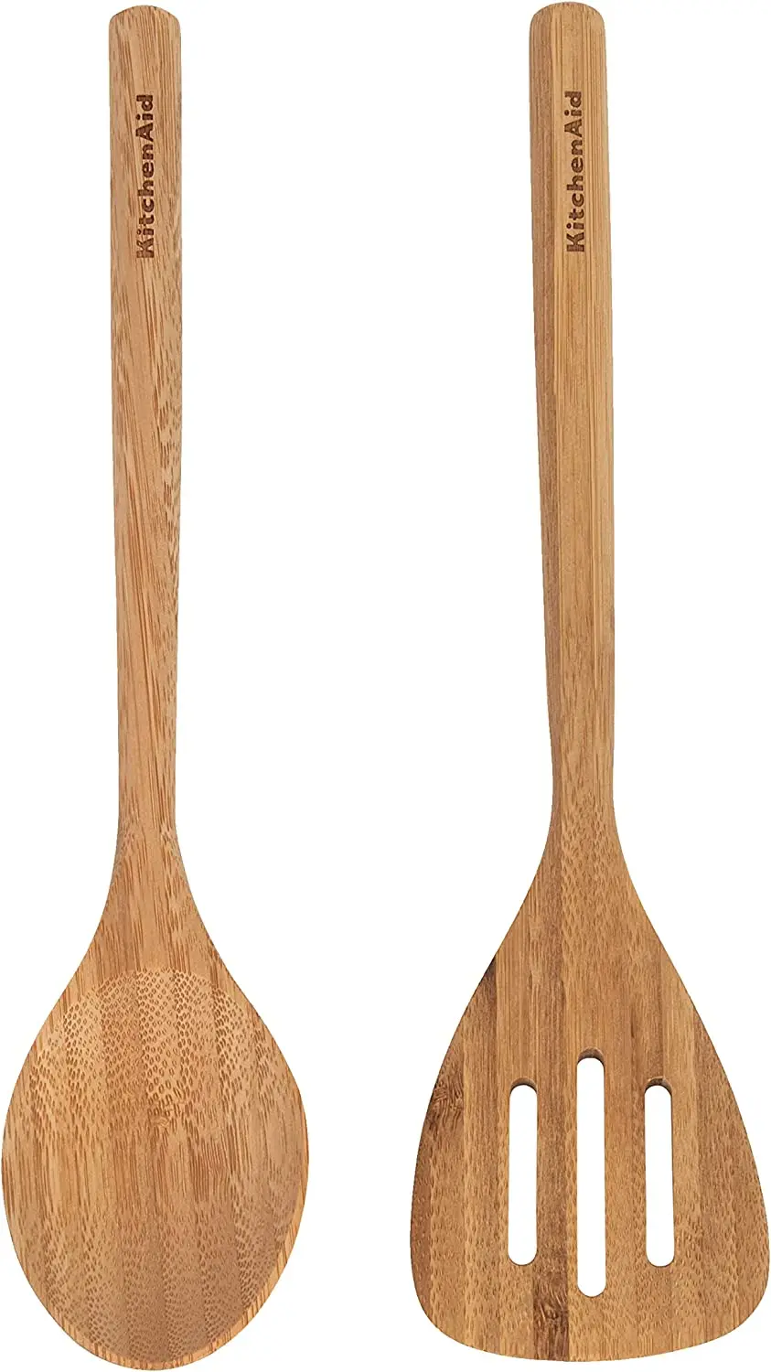 

Bamboo Spatula and Spoon Set, 2 Pieces