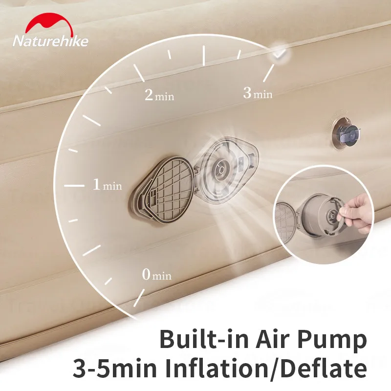Надувной туристический матрас Naturehike двойная кровать для сна автоматический