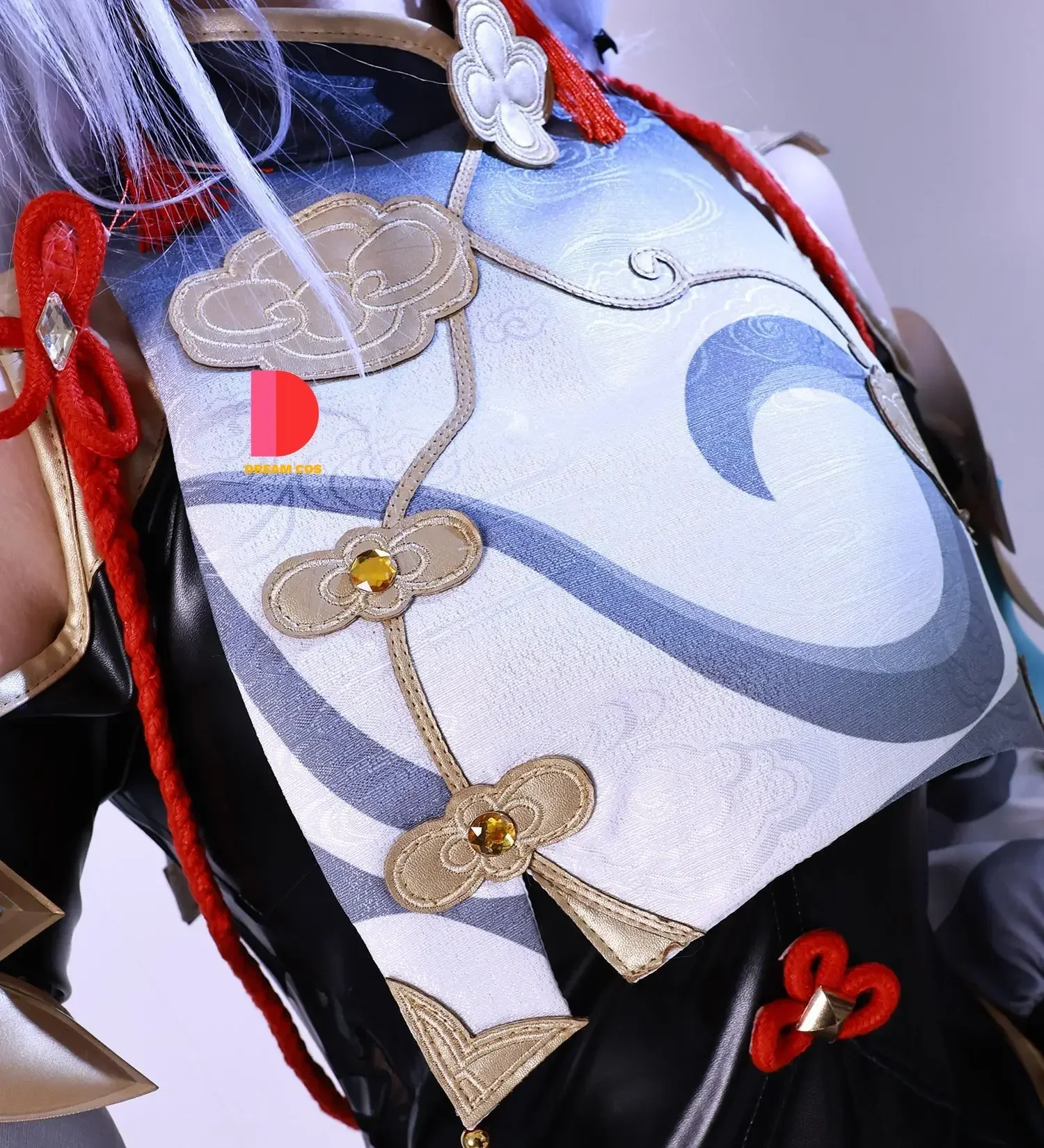 Genshin Impact Shenhe Косплей Костюм Сексуальный Аниме Комбинезон Хэллоуин Наряд для