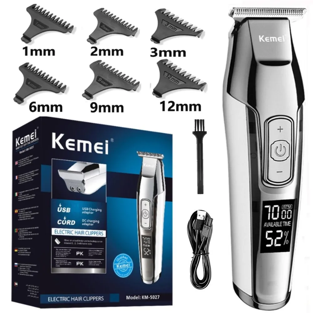 Kemei 5027 Professional Hair Clipper Beard Trimmer for Men A