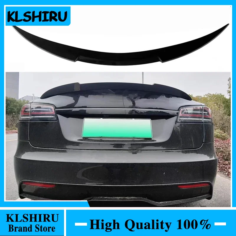 Задний спойлер для Tesla Model S 2012-2023 ботинки багажника искусственный материал