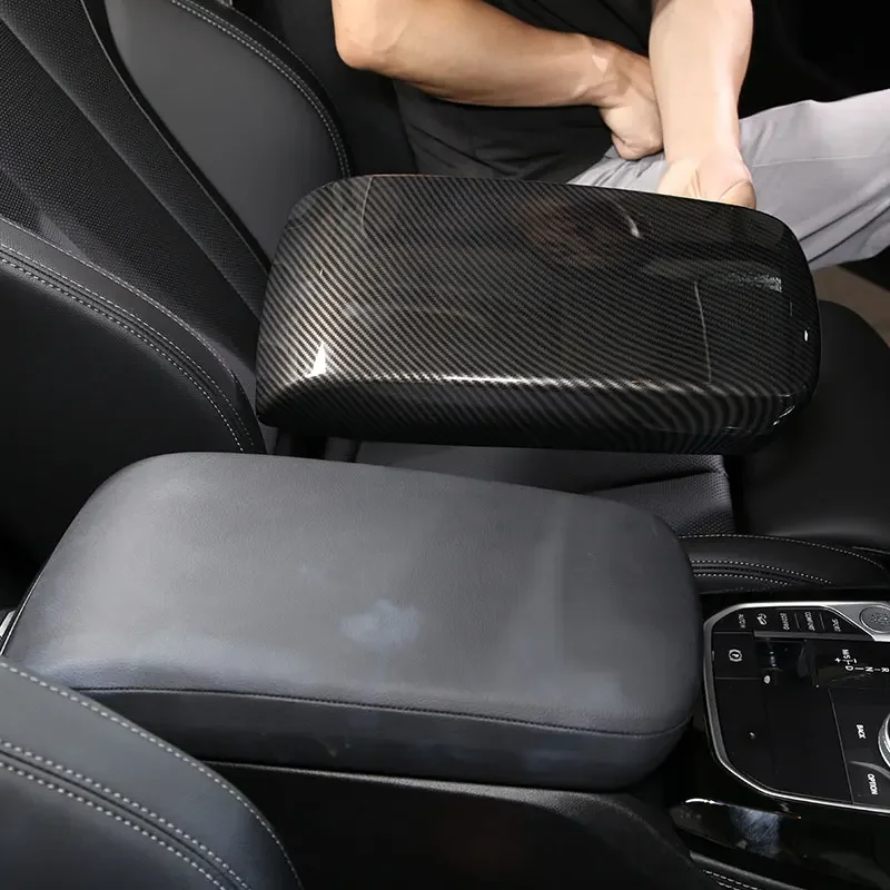 1 шт. LHD подлокотник центральной консоли из углеродного волокна чехол подходит