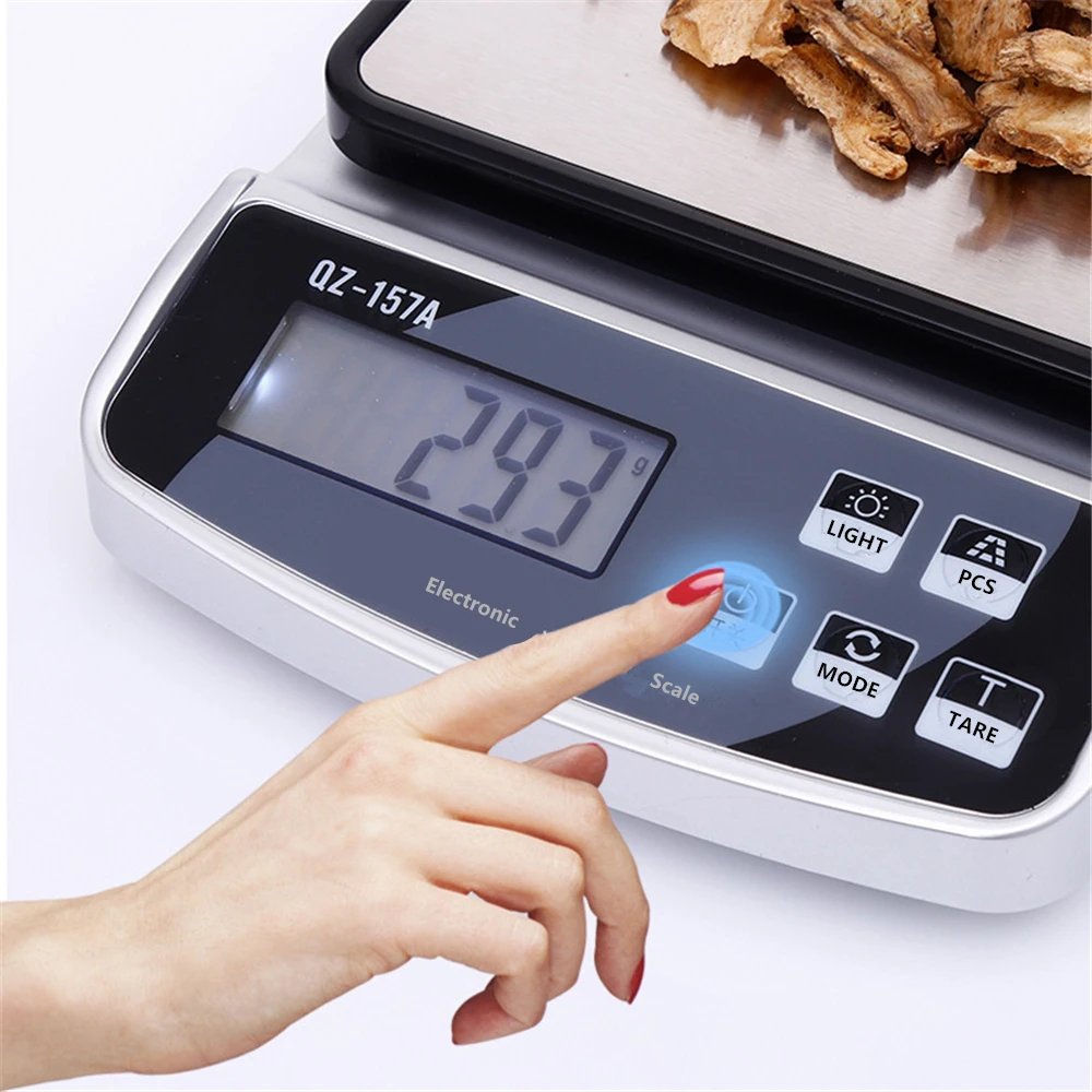 Household Multi-Function Kitchen Scale Waterproof Coffee Scale Baked Food Weighing Precision Electronic Jewelry Scale 15kg /0.1g images - 6