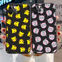 pokemon pikachu cute phone cases for iphone 11 12 pro max 6s 7 8 plus xs max 12 13 mini x xr se 2020 coque funda back cover