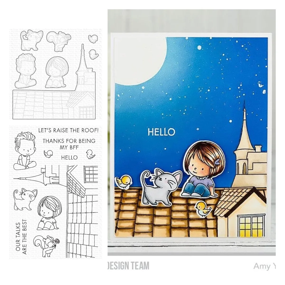 

Yuzu Shout It From The Rooftops MNew Metal Cutting Dies Stamps Scrapbook Diary Decoration Embossing Cut Dies Template Diy