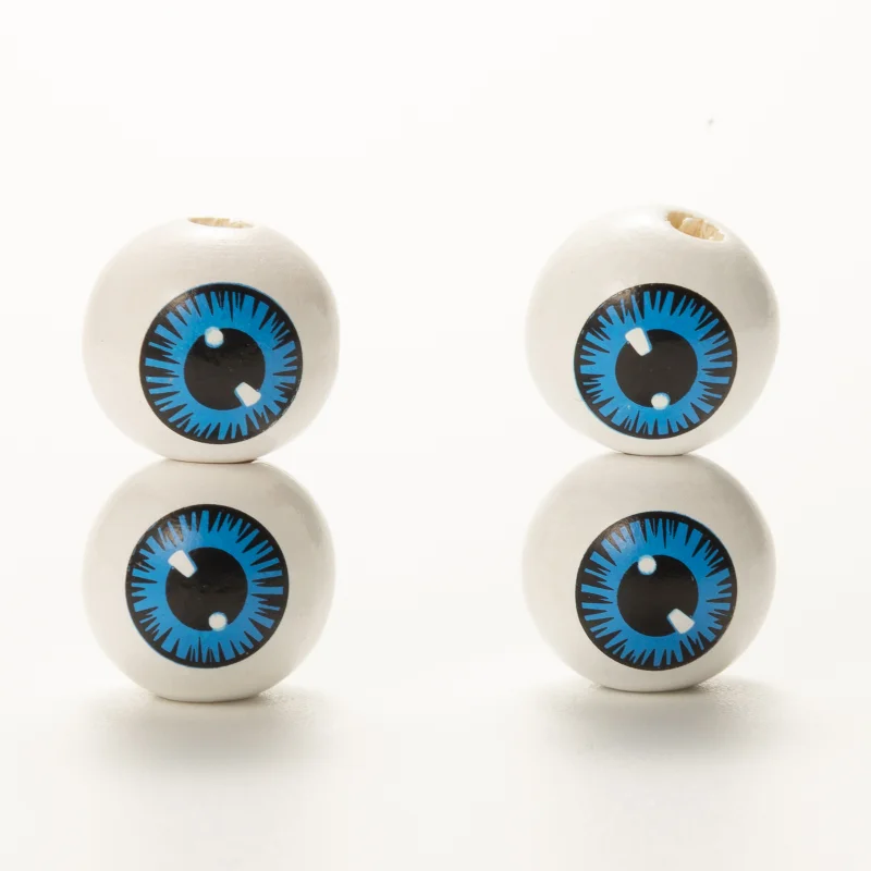 

BJD/SD Doll Eyeball Wooden Bead Eyeball DIY Accessories Hemp Rope Tassel Wooden Bead String 16mm Eye BJD Doll Movable Eyeball