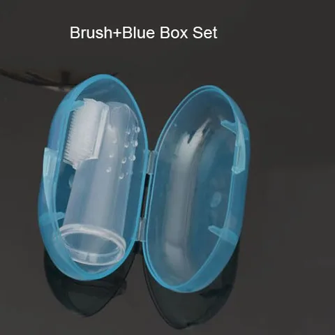 Hot Selling Soft Pet Finger Toothbrush Teddy Dog Brush Bad Breath Tartar Teeth Care Dog Cat Cleaning Supplies Soft Tooth Brush