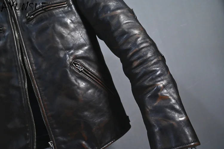 Рисунок 4 - Мужская винтажная куртка из натуральной кожи