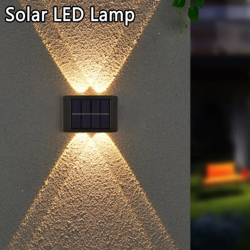 

4/6 LED Solar Lamp Wall Lights Waterproof Outdoor Lamps Solar Wall Lamp For Backyard Garden Pathway Stairs Fence Lighting