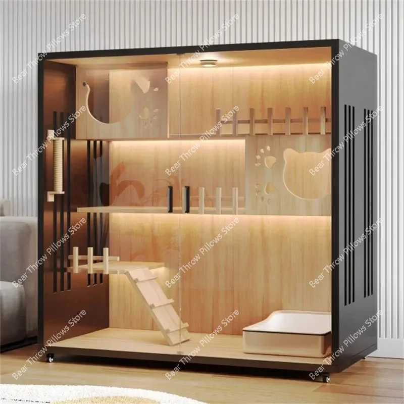 Водонепроницаемая клетка для кошек домашний наполнитель дома роскошный