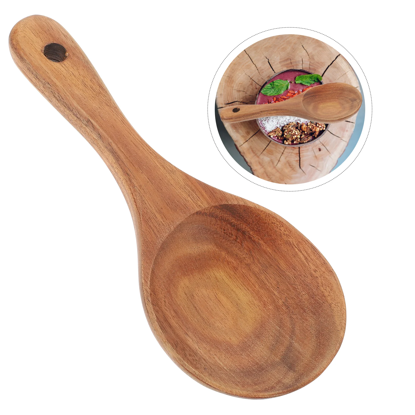 

Rice Paddle Spoon Serving Stick Non Spatula Sushi Scoop Scooper Cooker Wood Mixing Kitchen Japanese Potato Resistant Heatrubber