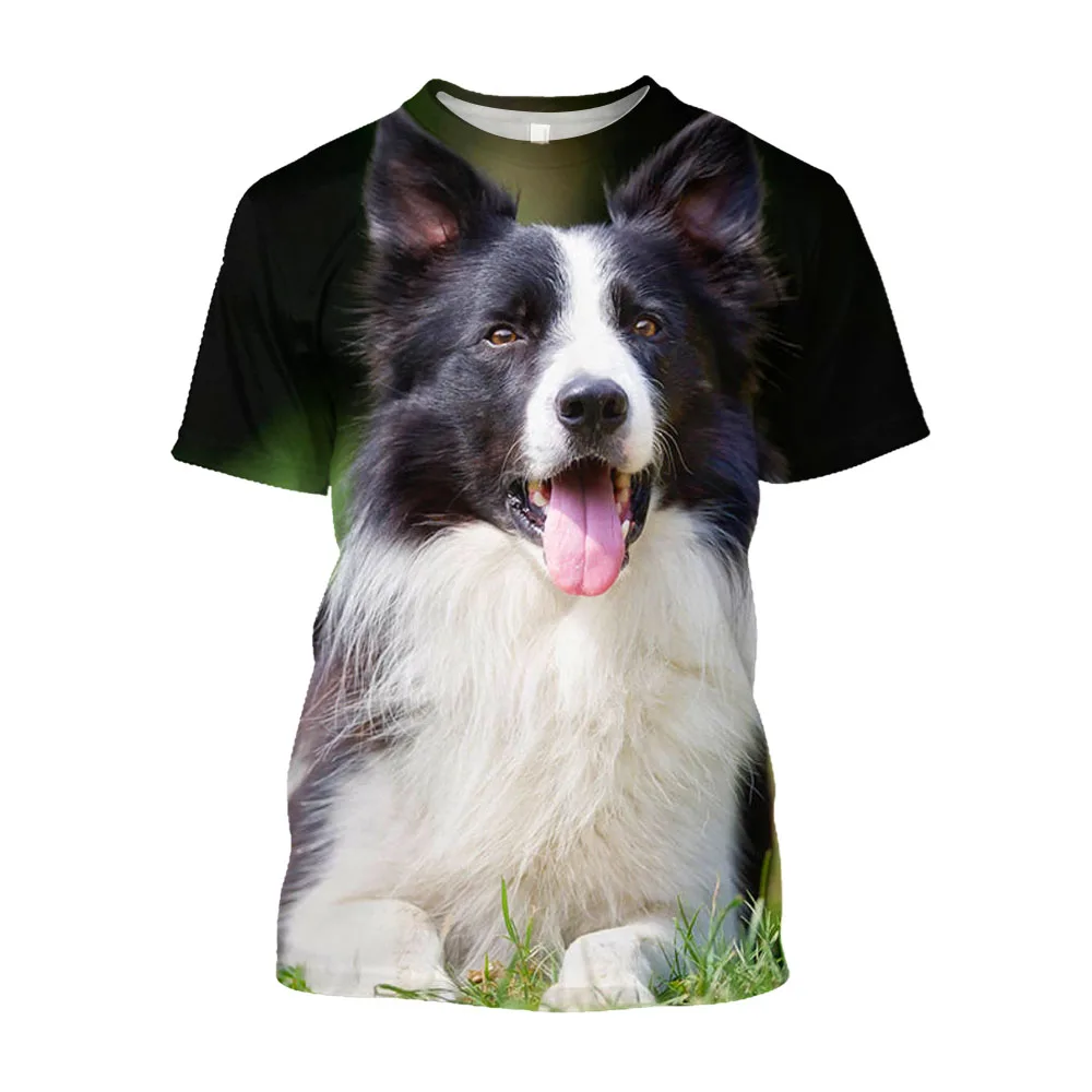 

Jumeast 3D Australian Shepherd Men T-shirts Animal Dog Casual T Shirt Oversize Overfit Youthful Vitality Kawaii Clothes T-shirty